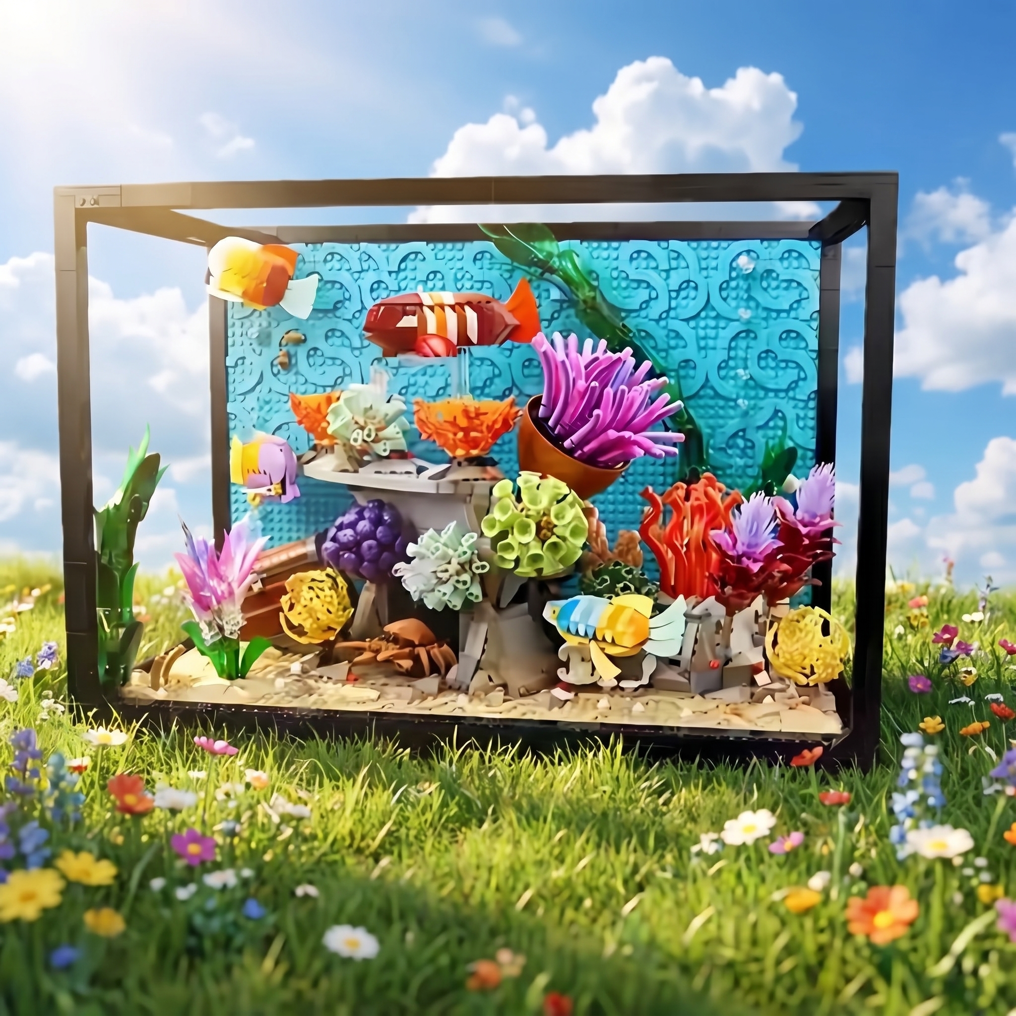 Marine Aquarium Cube - New 2026 Tropical Aquarium Fish Tank