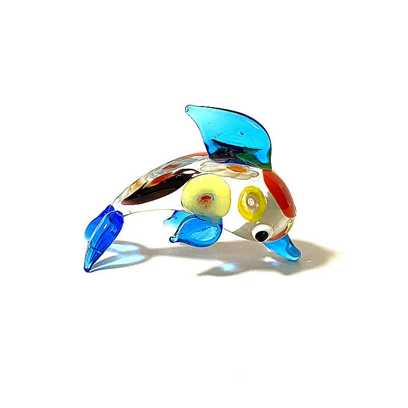 Colorful Miniature Glass Dolph - Marine Aquarium Europe avis et prix