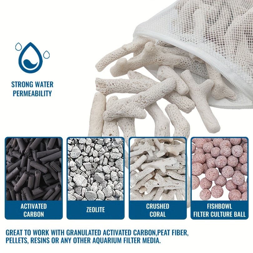 Reusable Zipper Filter Media B - Marine Aquarium Protein Skimmer avis et prix