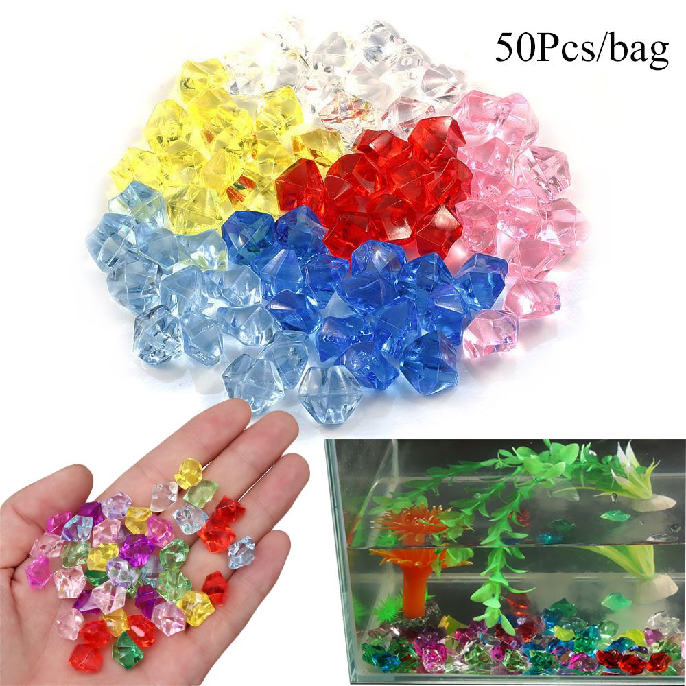50Pcs/bag Colorful 1.4*1.1cm A - Marine Aquarium Cube avis et prix