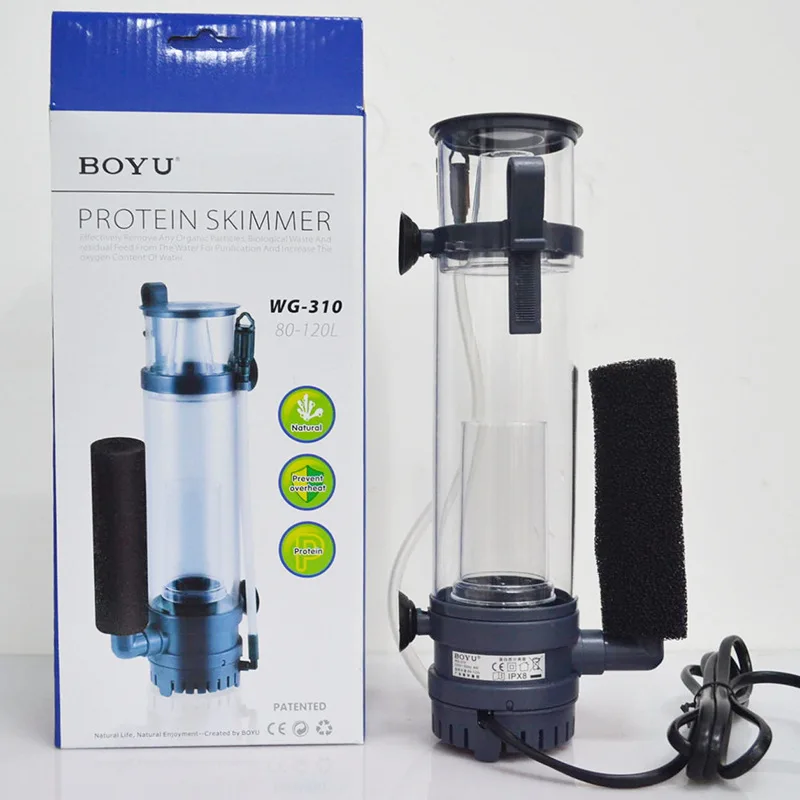 6W/8W BOYU Protein Skimmer Fil - Marine Aquarium Protein Skimmer avis et prix