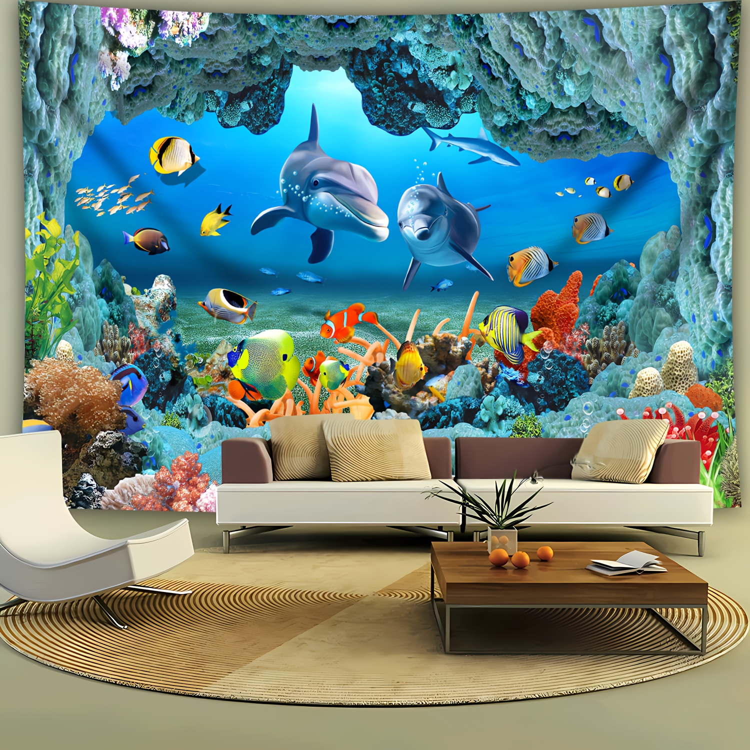 Underwater Coral Reef Dolphin  - Marine Life Aquariums avis et prix