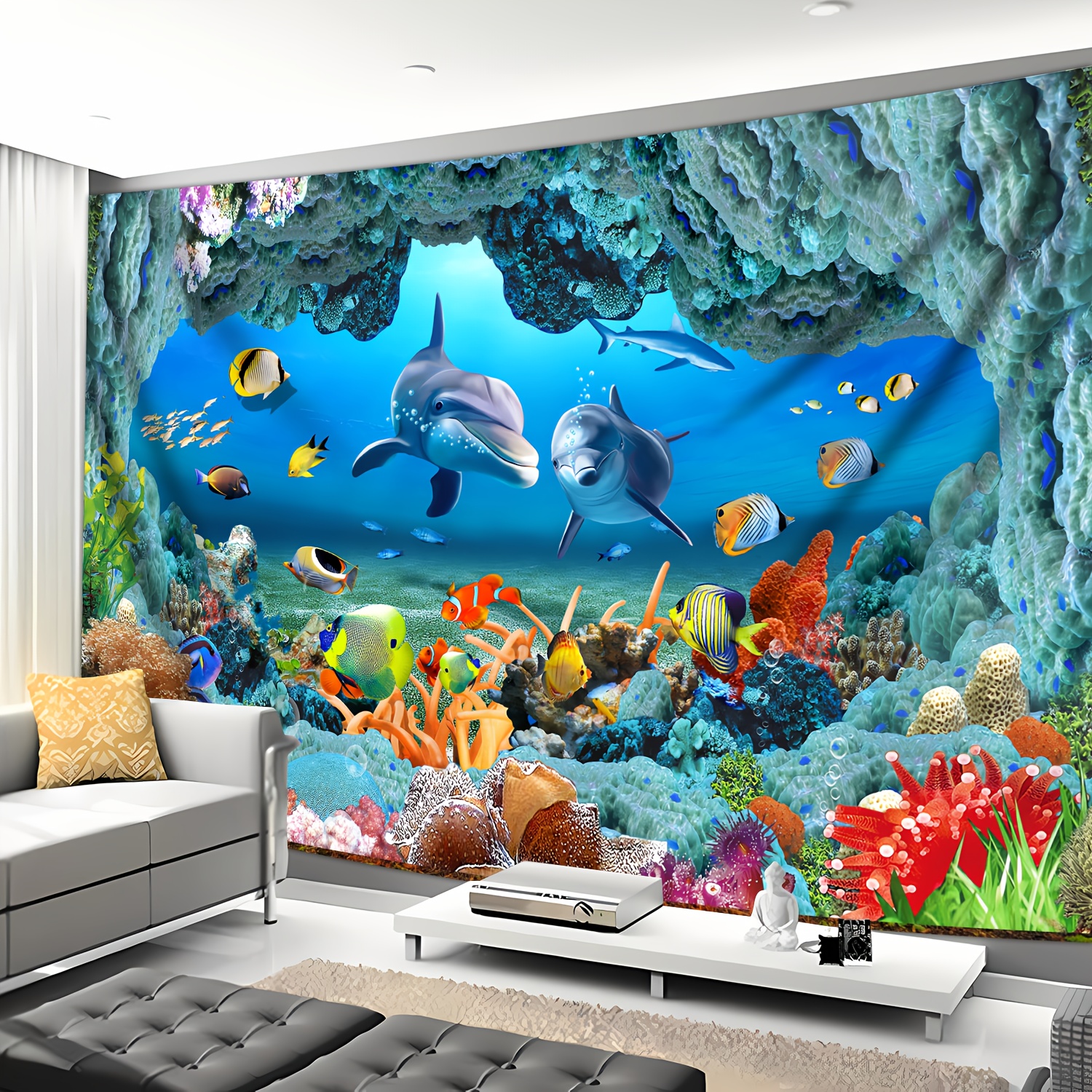Underwater Coral Reef Dolphin  - Marine Life Aquariums avis et prix