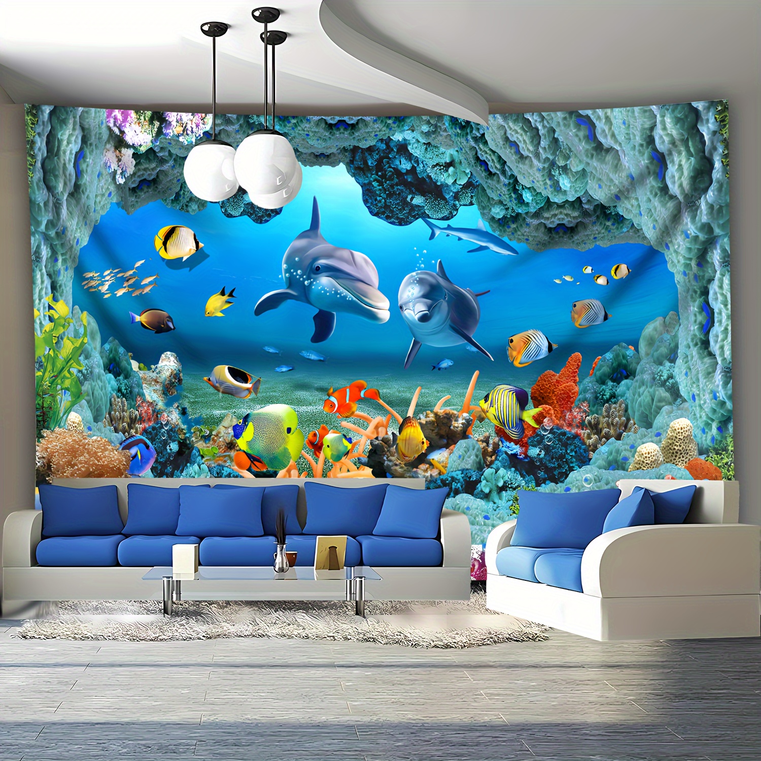 Underwater Coral Reef Dolphin  - Marine Life Aquariums avis et prix