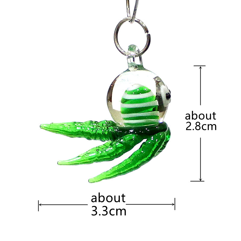 Miniature Octopus Glass Charm  - Marine Aquarium Europe avis et prix