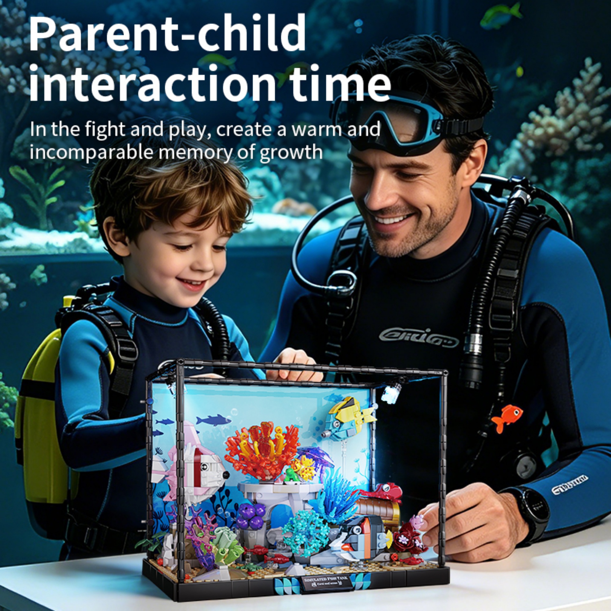 1318PCS Underwater Aquarium Bu - Marine Life Aquariums avis et prix