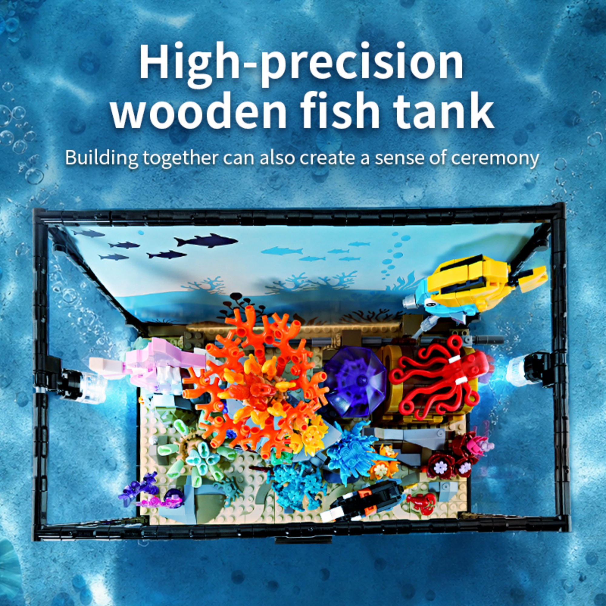 1318PCS Underwater Aquarium Bu - Marine Life Aquariums avis et prix