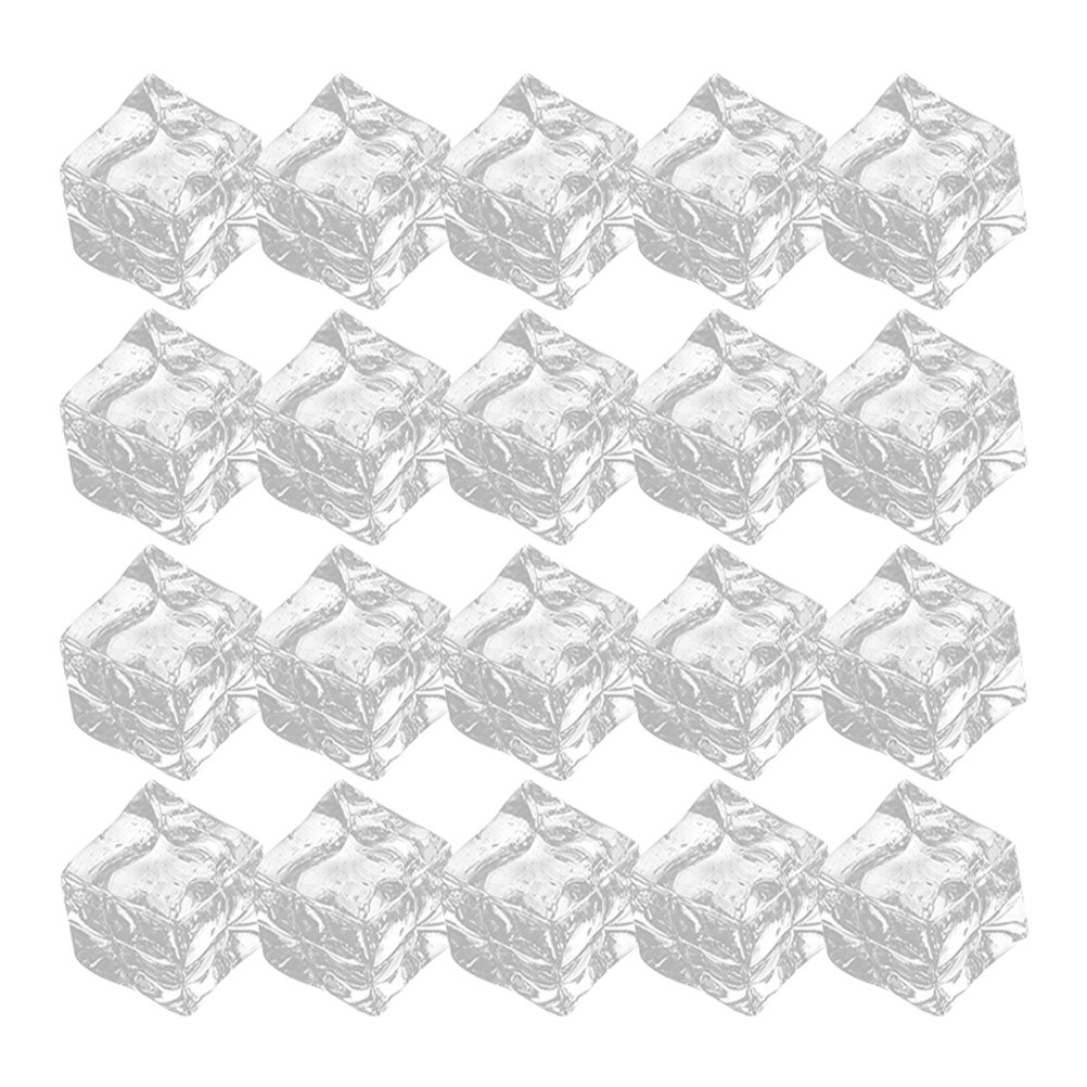 50Pcs Clear Fake Ice Cubes Rea - Marine Aquarium Cube avis et prix