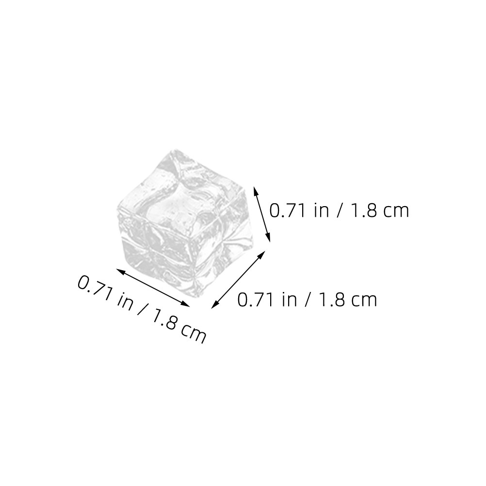 50Pcs Clear Fake Ice Cubes Rea - Marine Aquarium Cube avis et prix