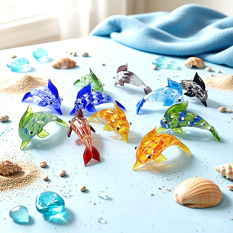 Handmade Mini Glass Dolphin Fi - Marine Aquarium Europe avis et prix