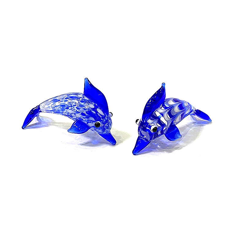 Handmade Mini Glass Dolphin Fi - Marine Aquarium Europe avis et prix