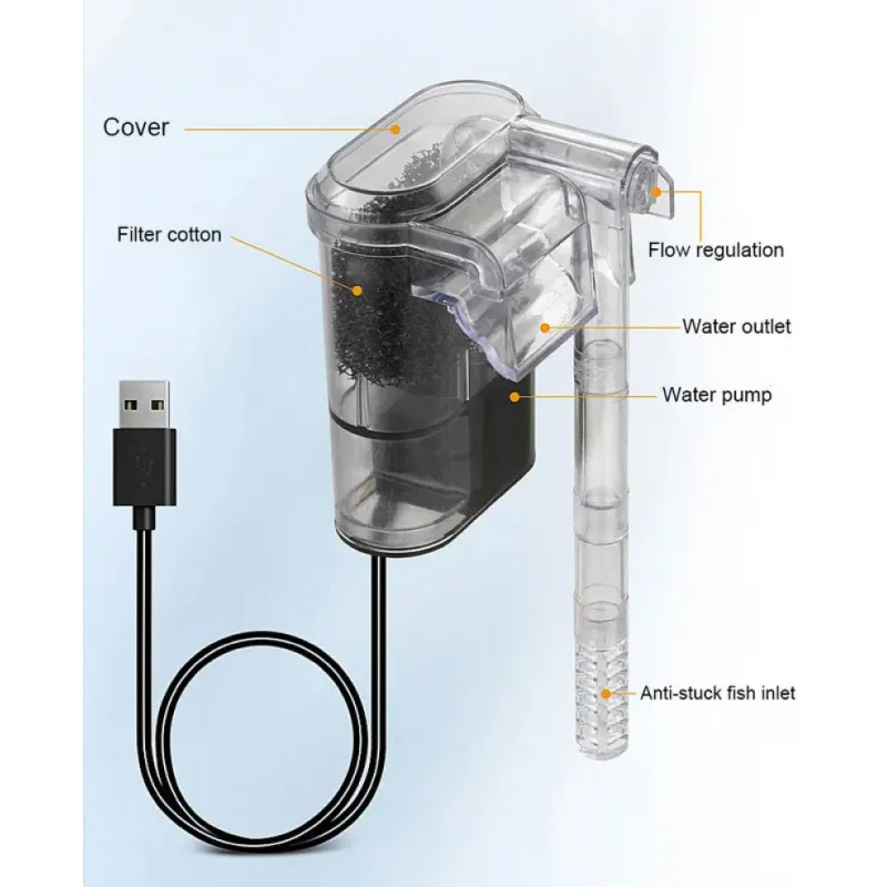 New Suspended Filter For Fish  - Marine Aquarium Protein Skimmer avis et prix