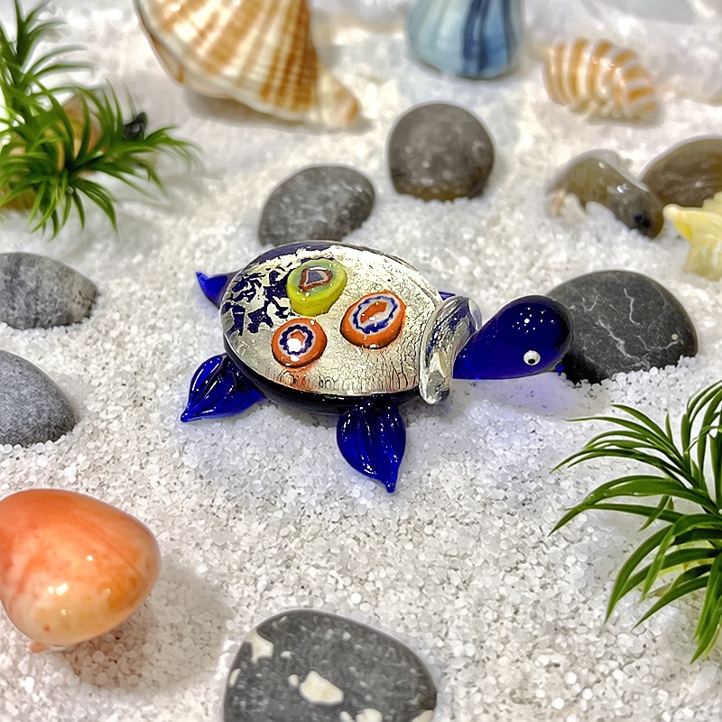 Handmade Mini Glass Turtle Fig - Marine Aquarium Europe avis et prix