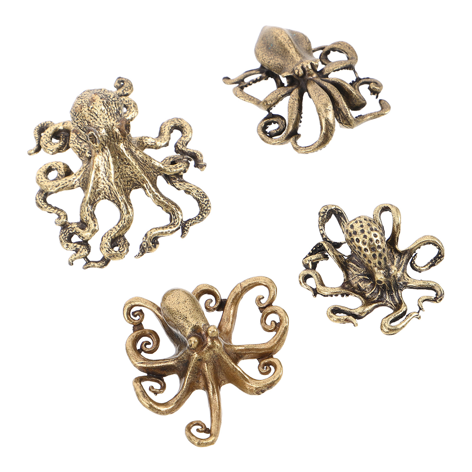4Pcs Brass Octopus Decoration  - Marine Aquarium Europe avis et prix