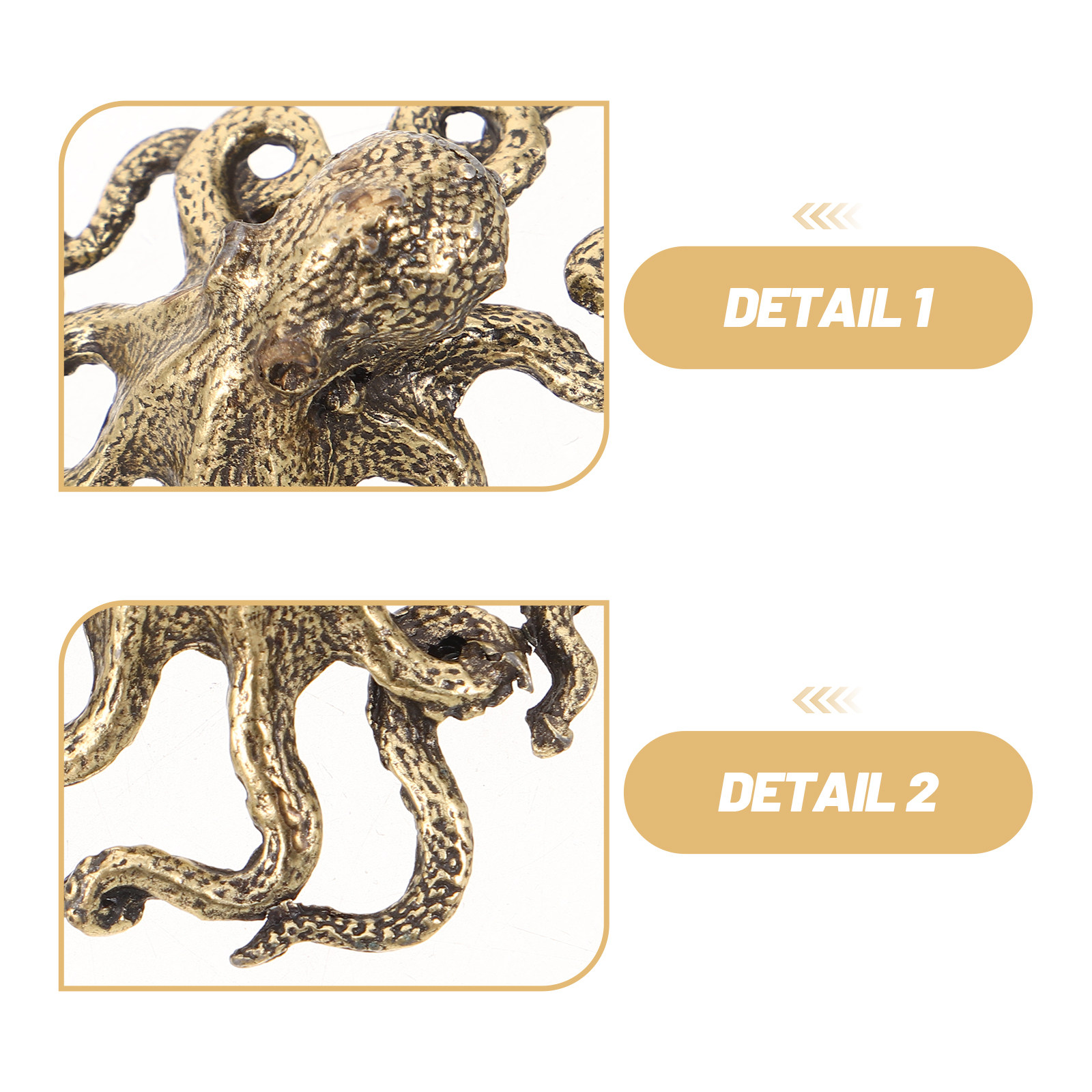 4Pcs Brass Octopus Decoration  - Marine Aquarium Europe avis et prix