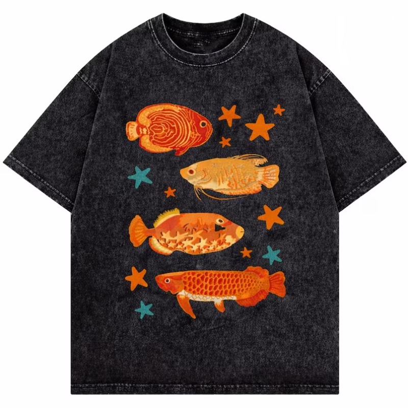 Vintage Washed Tropical Fish P - Marine Life Aquariums avis et prix