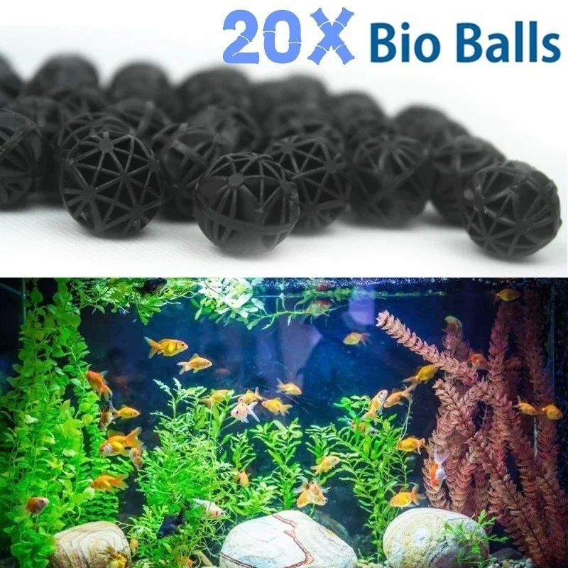 20Pcs 16mm Aquarium Filter Bio - Marine Aquarium Filter Media avis et prix