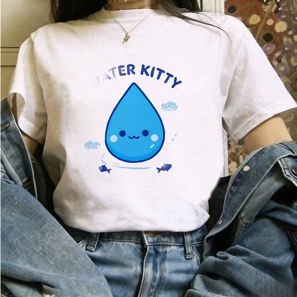 T Shirts Woman Sateen Lustrous - Marine Aquarium Exhibition avis et prix