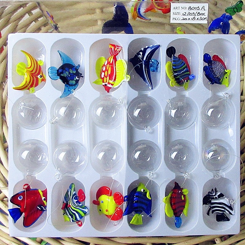 12pcs Mini Floating Glass Mari - Marine Aquarium Europe avis et prix